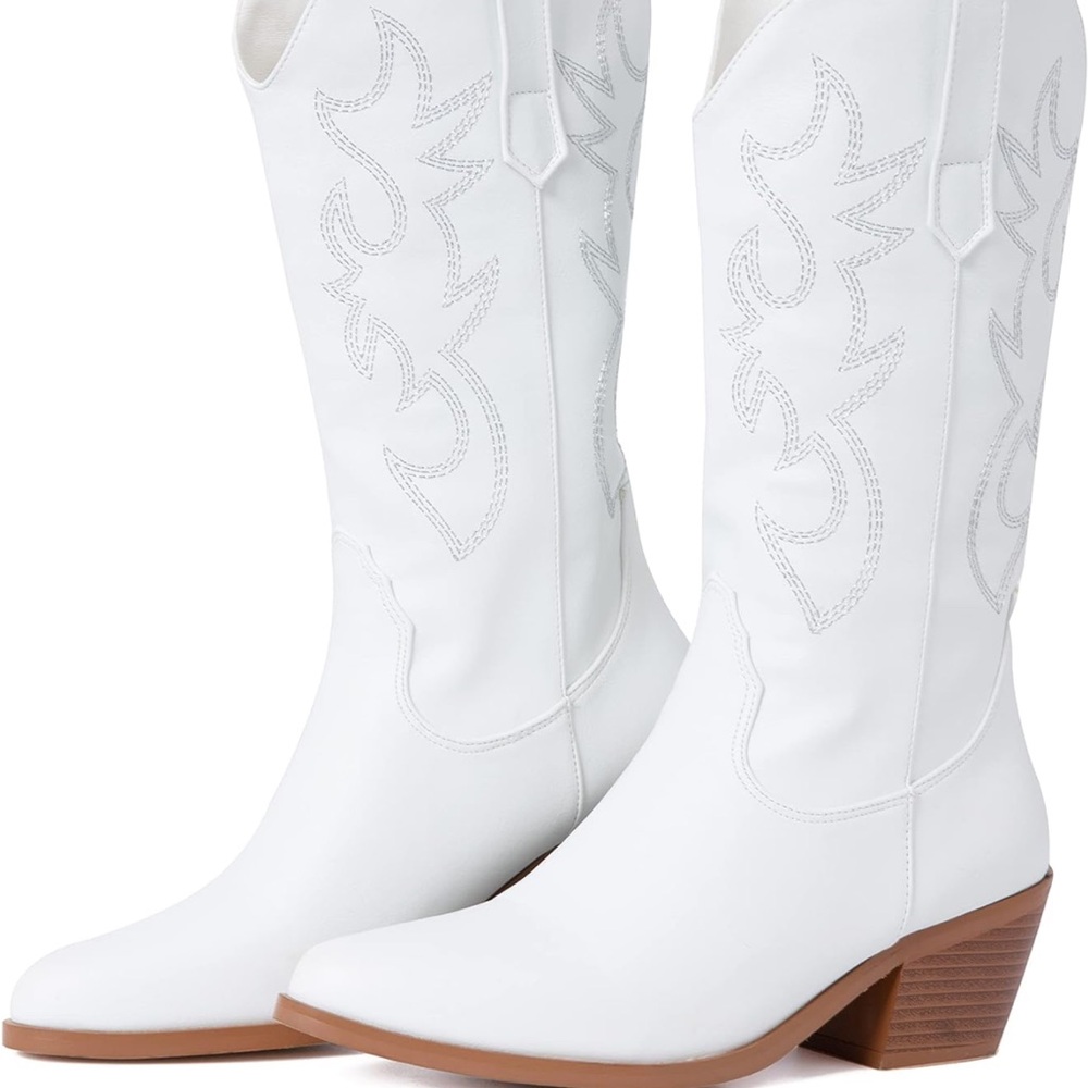 White cowboy boots